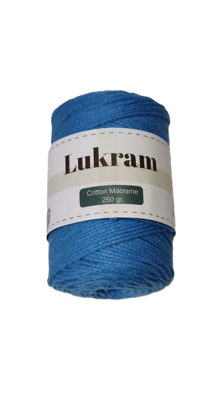 Lukram cotton macrame 3mm -09-Turquoise