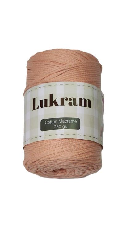Lukram cotton macrame 3mm -10-Peach