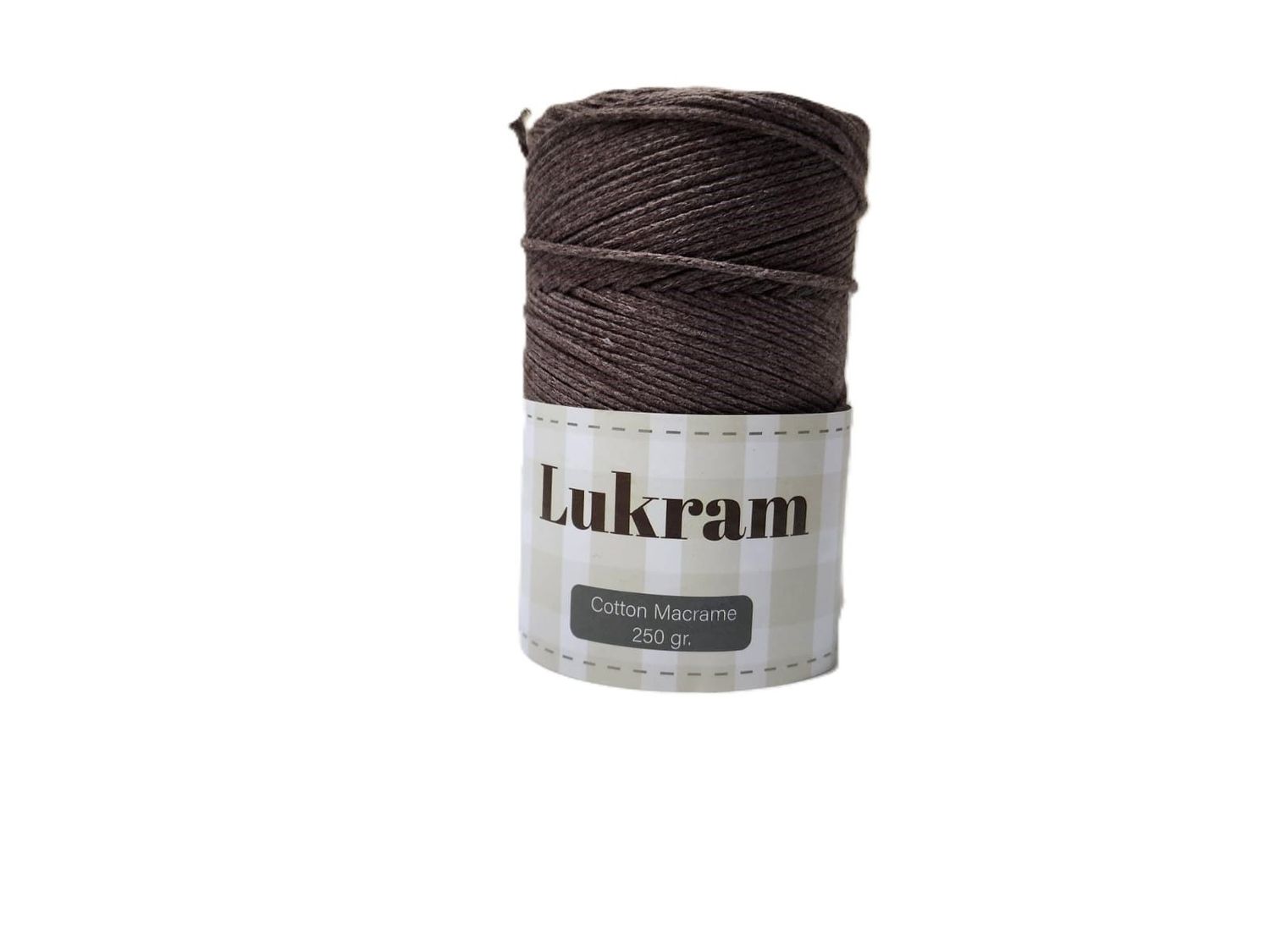 Lukram cotton macrame 3mm -56-Cafe au lai