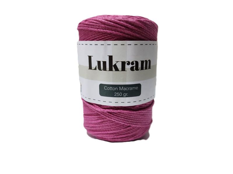 Lukram cotton macrame 3mm -54-Pink
