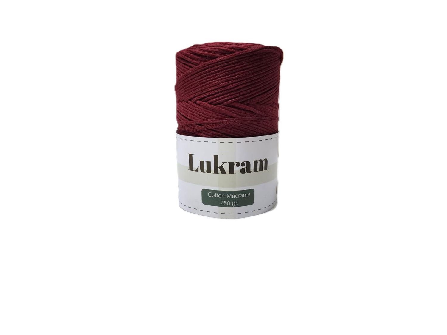 Lukram cotton macrame 3mm - burgandi