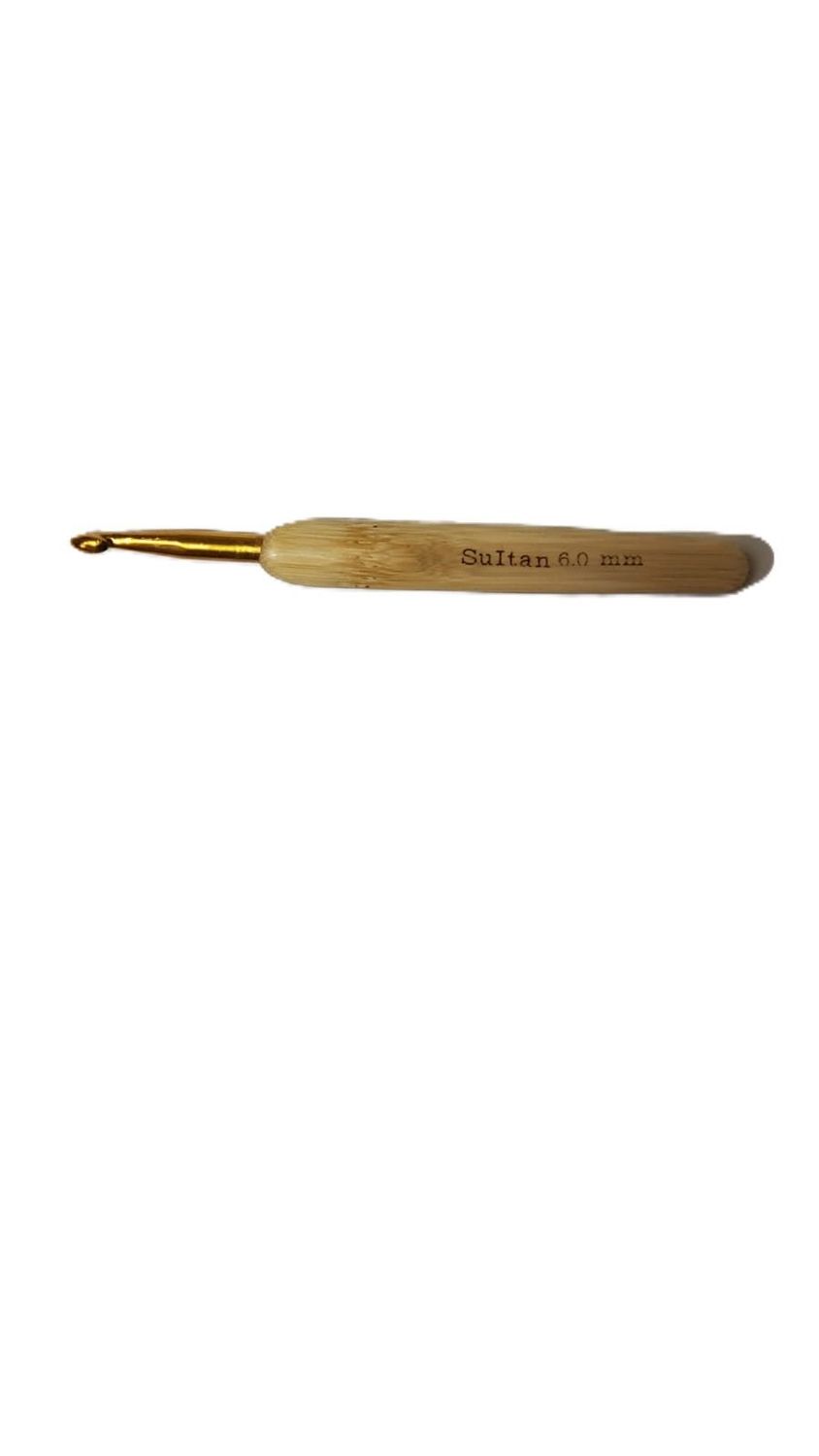 Bamboo handle crochet hook 6mm
