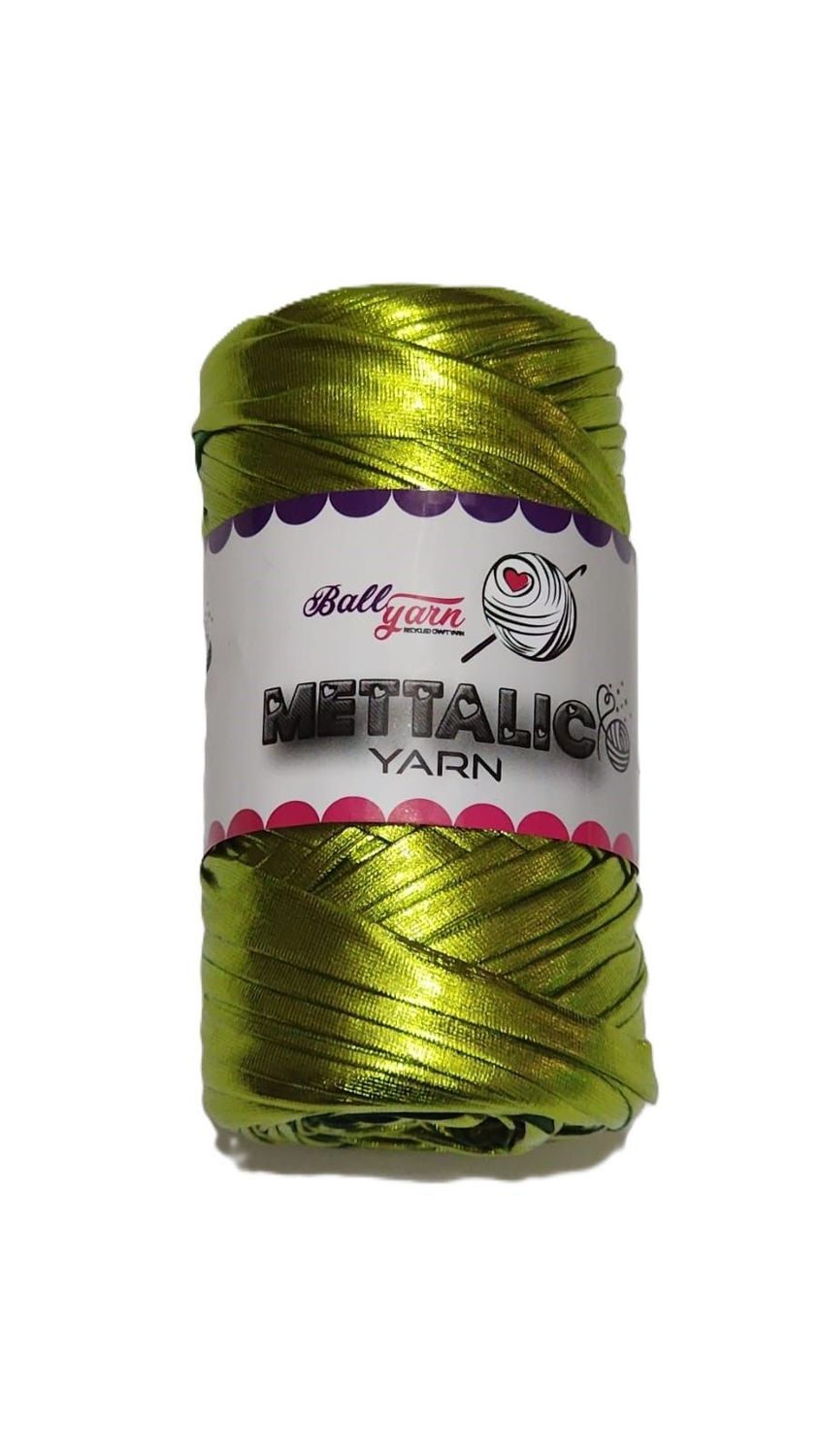 Ball Yarn-Mettalic  Yarn-Lime