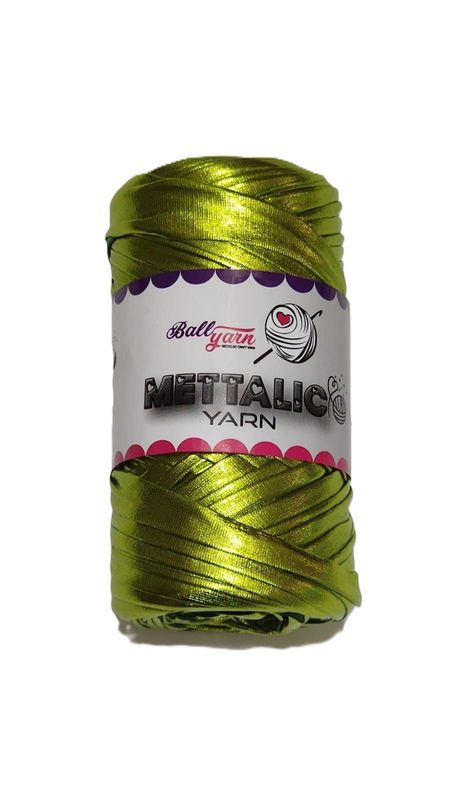 Ball Yarn Mettalic  Yarn-Lime