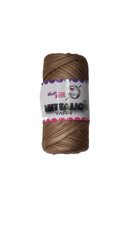 Ball Yarn-Mettalic  Yarn-Brown