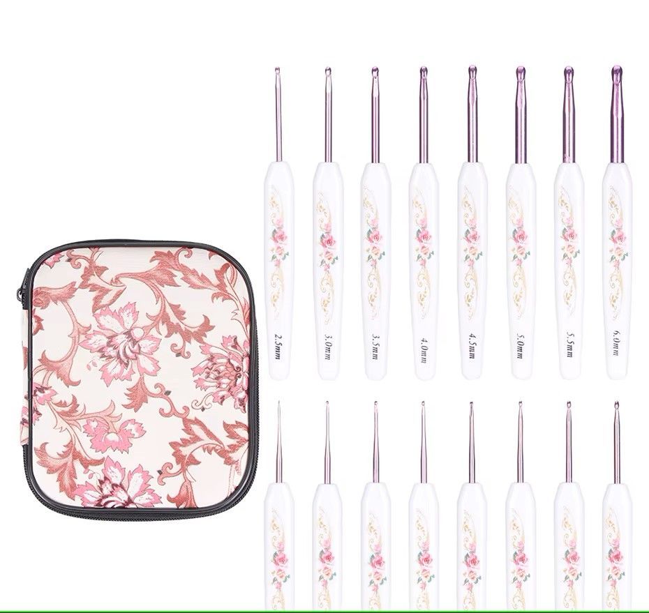 Floral Design Crochet Hook set