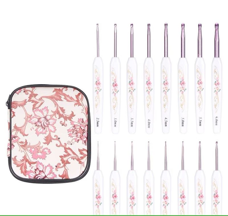 Floral Design Crochet Hook set