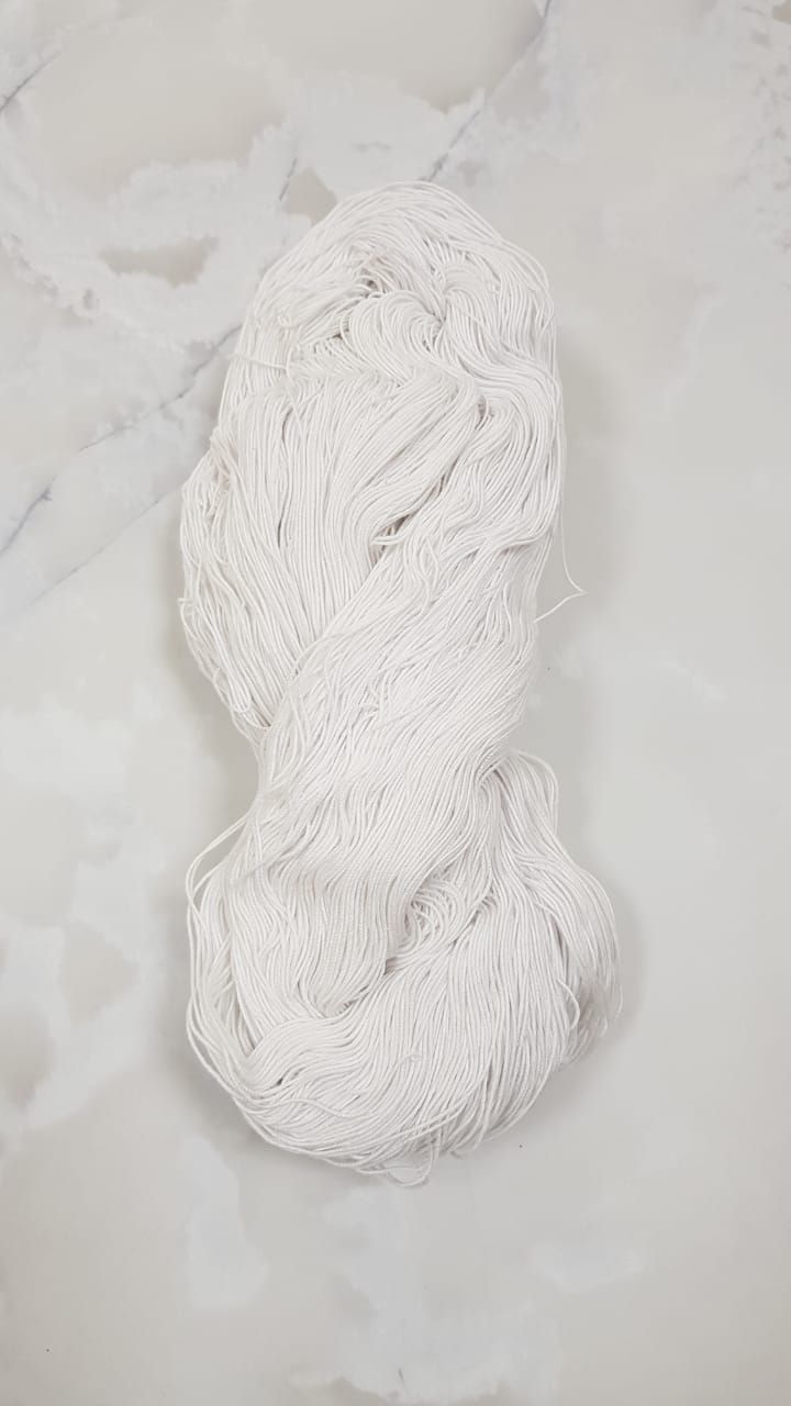 100% Cotton Yarn Thread- White
