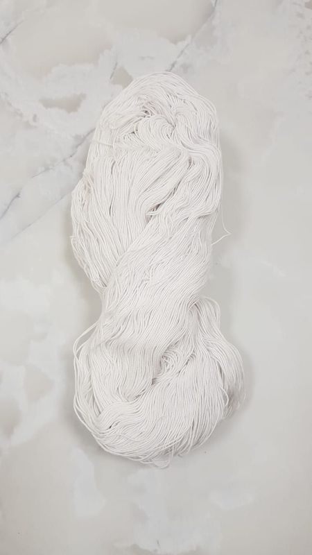100% Cotton Yarn Thread- White
