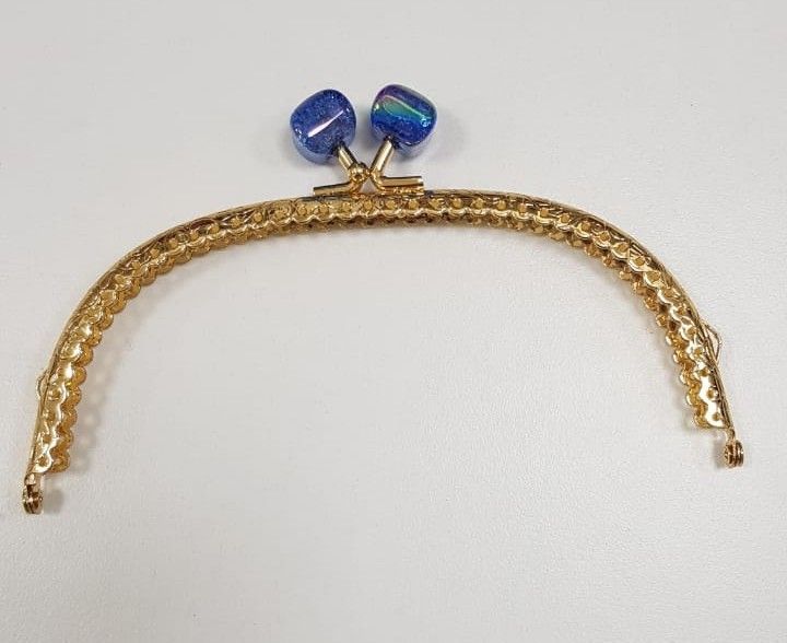 Metalic Frame- Gold-15 cm Blue Lock