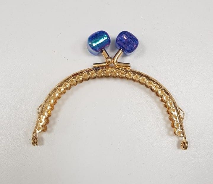 Metalic Frame- Gold -10 cm Blue Lock