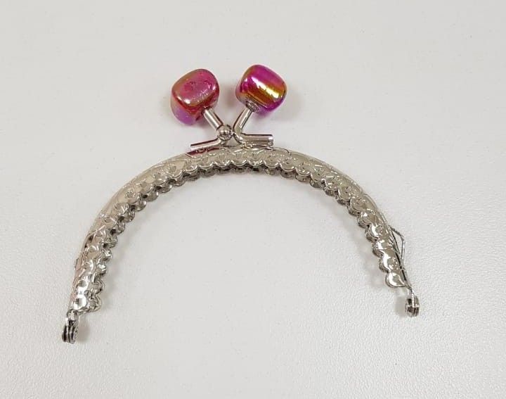 Metalic Frame- Sliver -10 cm Red Lock