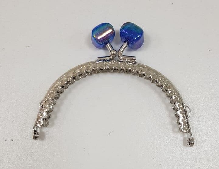 Metalic Frame- Sliver -10 cm Blue Lock
