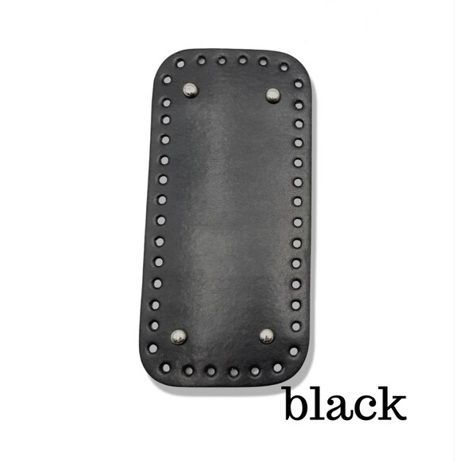 LEATHER BASE BLACK 25 CM X 12 CM