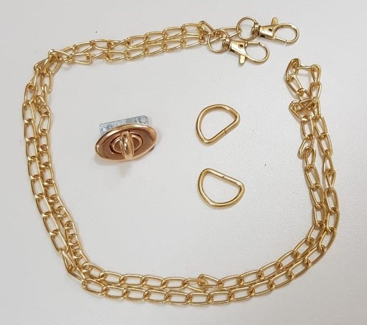 Handbag Chain Gold with Lock Set-1008