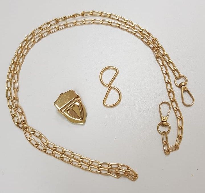 Handbag Chain Gold with Lock Set-1007