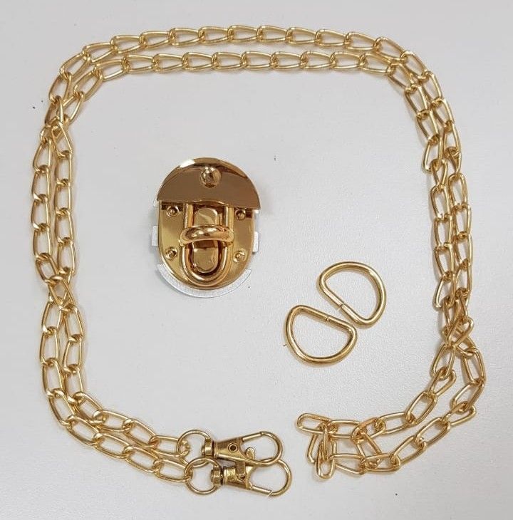 Handbag Chain Gold with Lock Set-1009