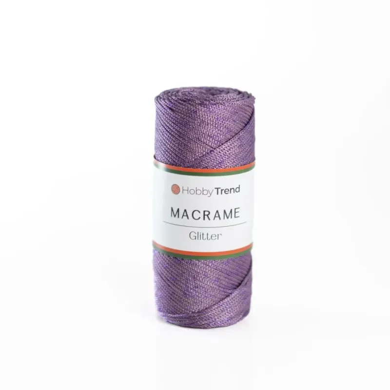 HobbyTrend-Macrame Glitter -077P