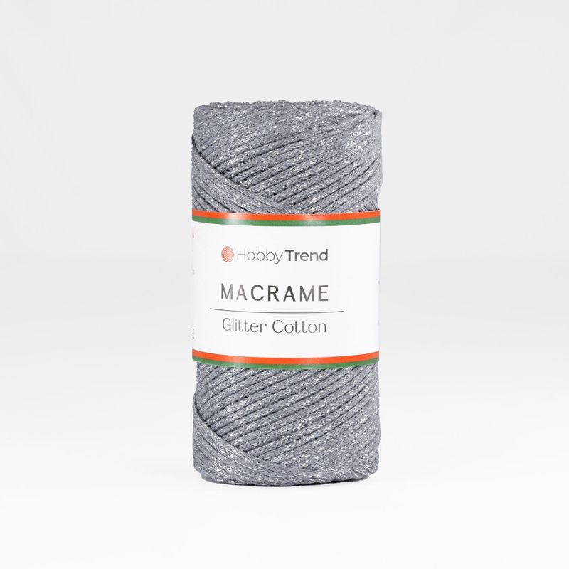 HobbyTrend-Macrame Glitter Cotton-064S