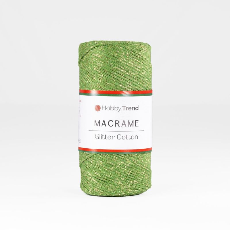 HobbyTrend-Macrame Glitter Cotton-178G