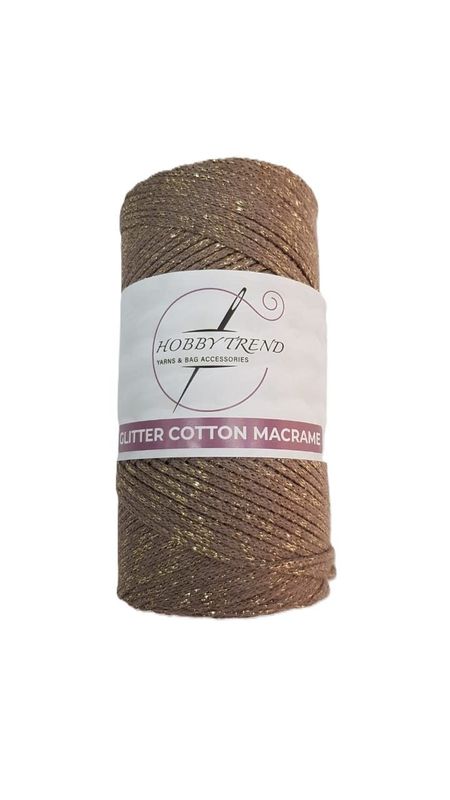 HobbyTrend-Macrame Glitter Cotton-40G-D