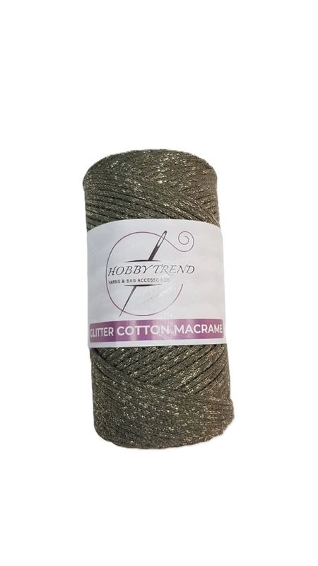 HobbyTrend-Macrame Glitter Cotton-193S-D
