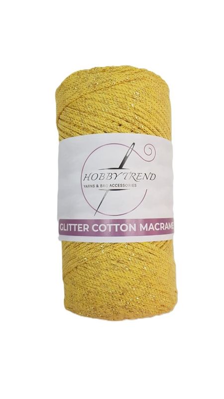 HobbyTrend-Macrame Glitter Cotton-059G-D
