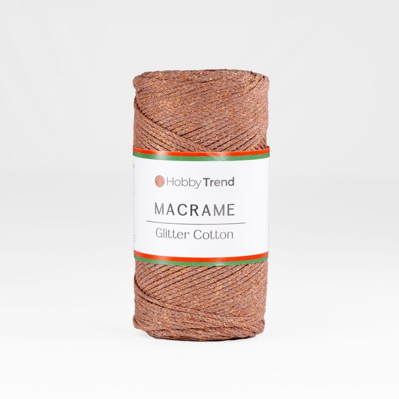 HobbyTrend-Macrame Glitter Cotton-038C
