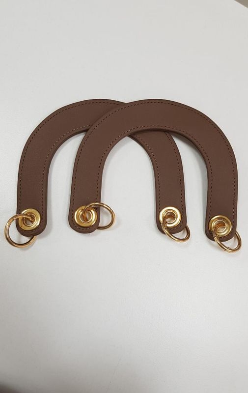 Two Leather Handles-Brown
