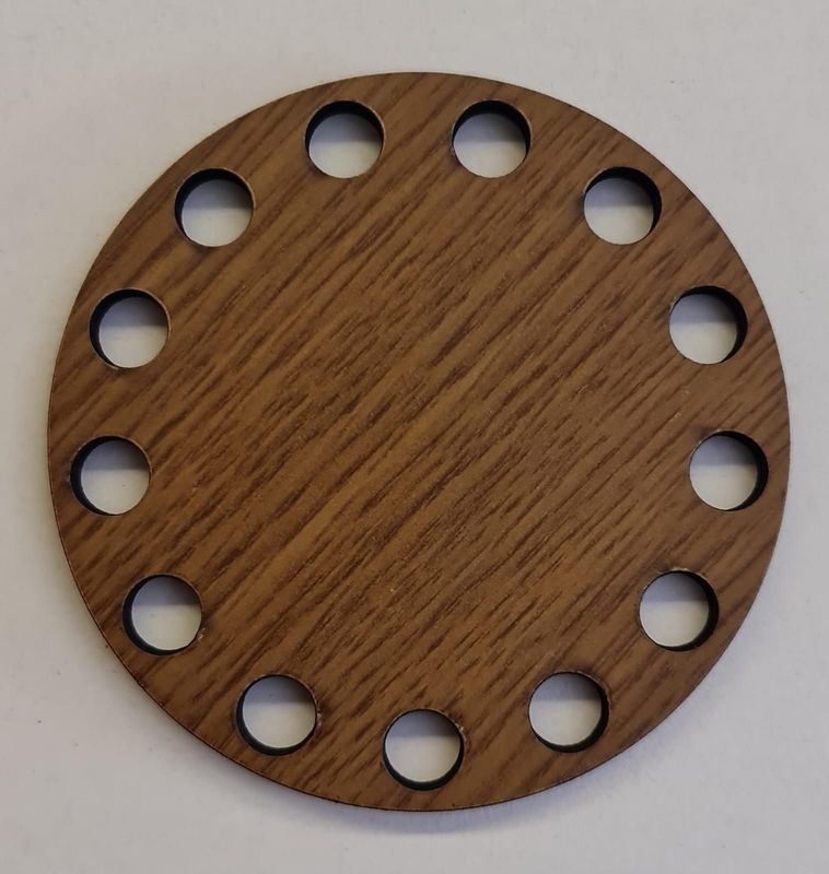 Wooden Base- Circle- 8cm