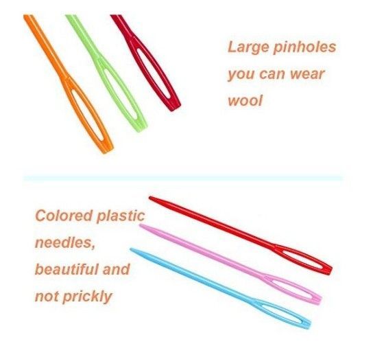 Plastic Wool Needle 6 pcs