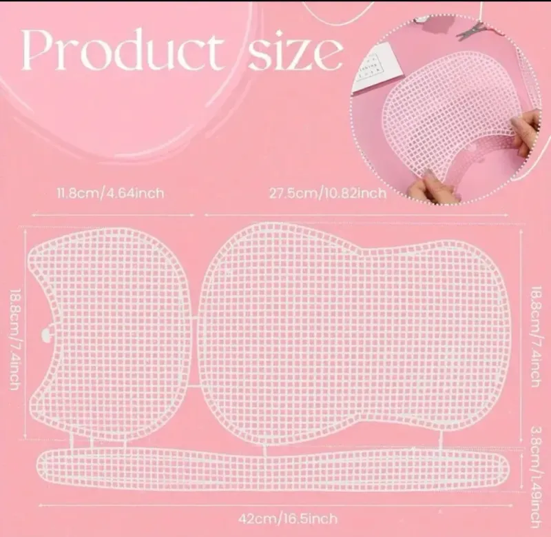 White Plastic Canvas Bag Shape