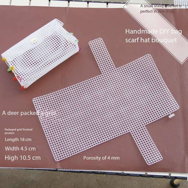 White Plastic Canvas Bag Shape