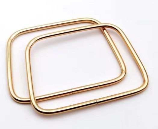 1 Pair Rectangle Handle Gold