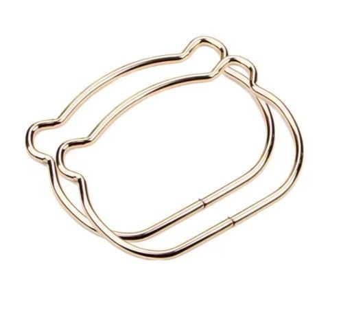 1 Pair Bear Handle Gold- 10 CM