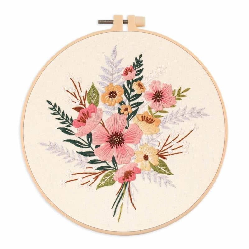 Flowers Pattern Embroidery Set