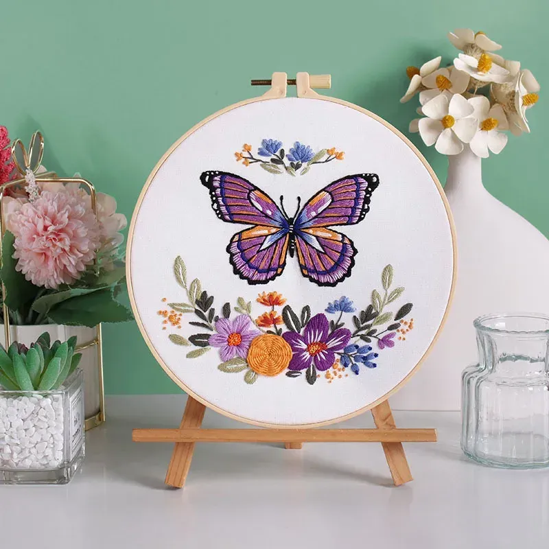 Butterfly Pattern Embroidery Set- Cx 1124