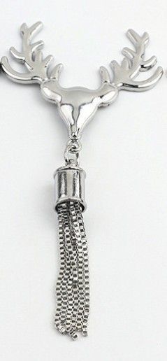 Deer Head Bag Tassel Buckles Sliver