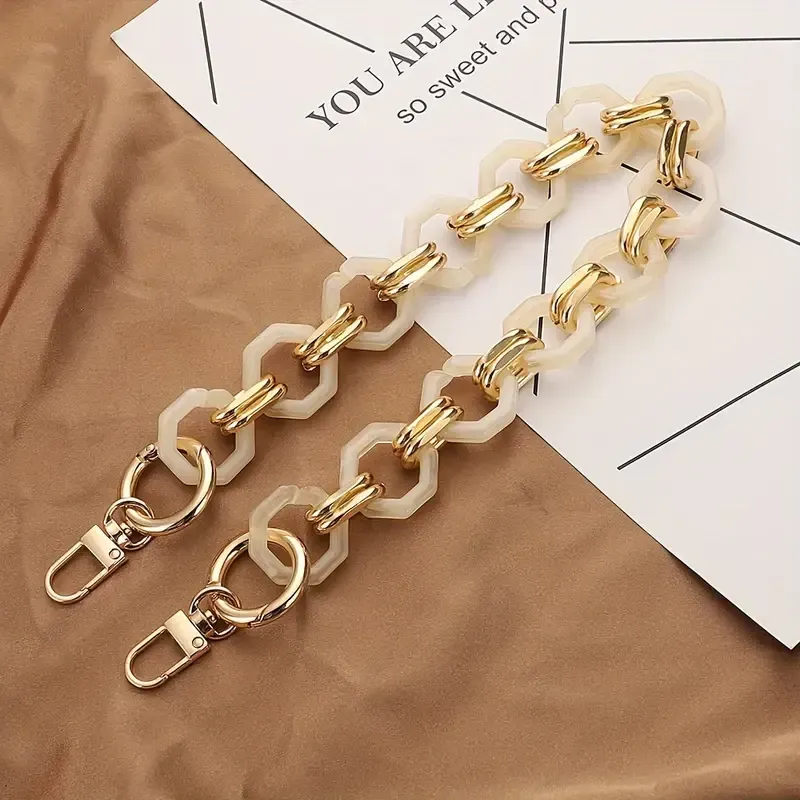 Acrylic Bag Chain Handle Pearl - 60 cm