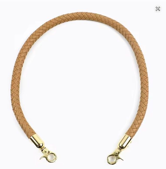 Braided Rope Shoulder Straps Camel- 60 cm