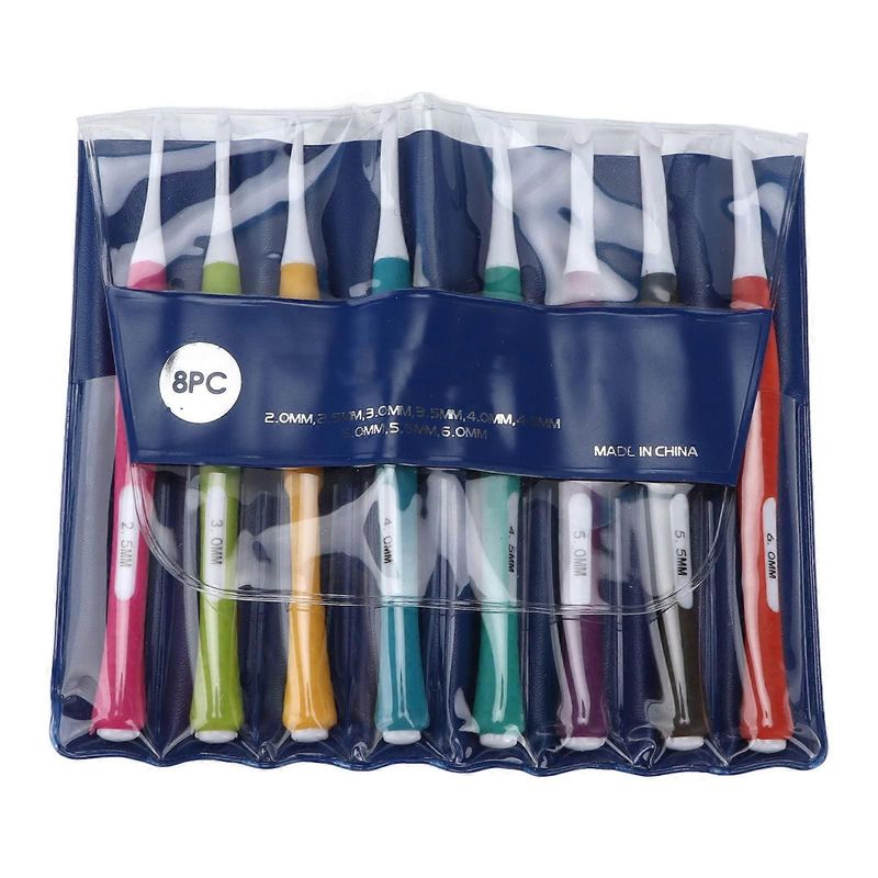 8pcs Crochet Hooks Plastic Set
