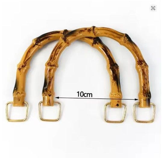 1 Pair Faux Bamboo Handle- 10 cm