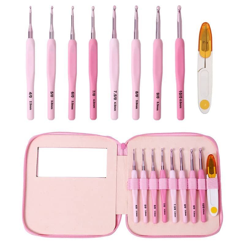 9pcs Crochet Hook Kit