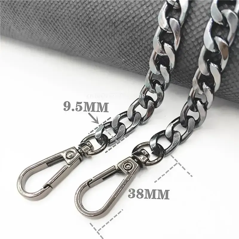 Metal Aluminum Bag Chain Black- 1 m