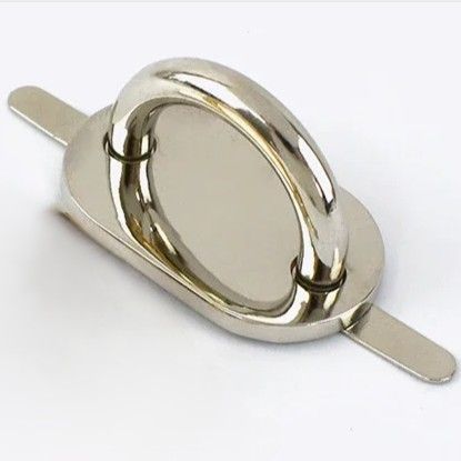 Clip Buckle Bag Strap Silver