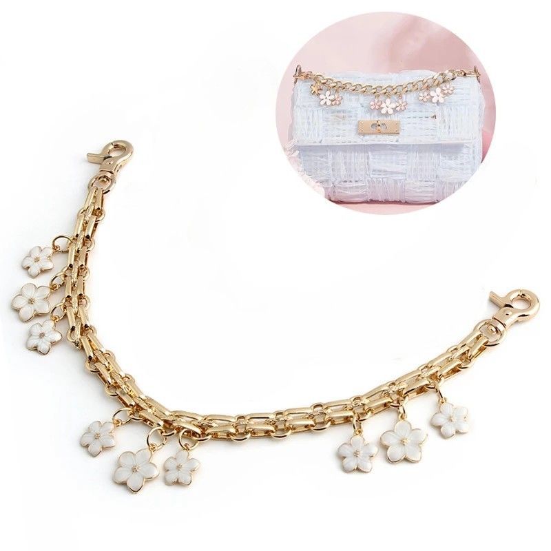 Decoration Chain White Flower- 31 cm
