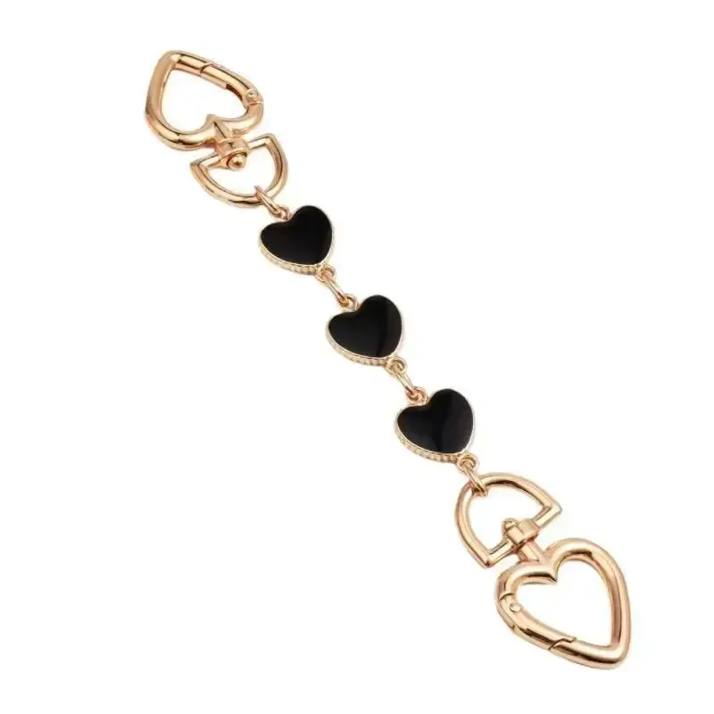 Chain Extension Black Hearts - 17 cm