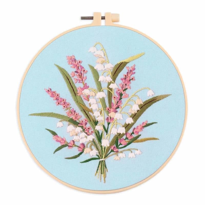 Flowers Pattern Embroidery Set- 128