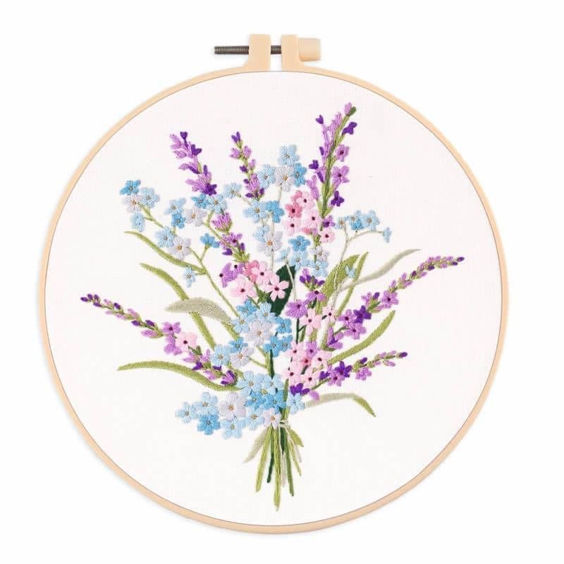 Flowers Pattern Embroidery Set- 127