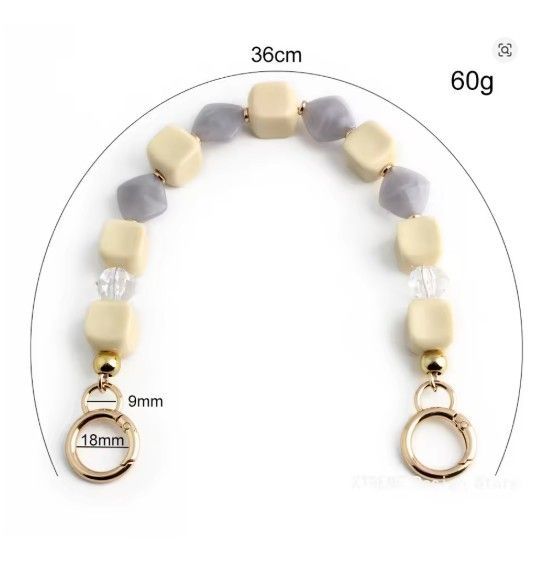 Stone Shape Acrylic Chain-35 cm